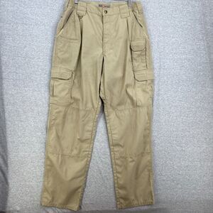 5.11 Tactical Cargo Pants Mens 34 X 34 Khaki Pockets Straight Leg Utility